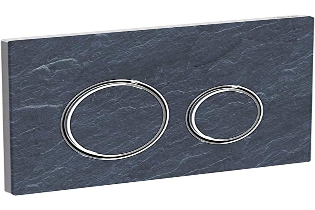 Geberit Betätigungsplatte, Chrom, Mustang Schiefer/Hochglanz-verchromt, Gross Gross Mustang Schiefer