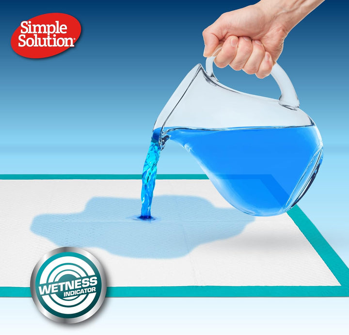 Simple Solution Absorbierende Premium Hunde- und Welpentrainingspads - Packung mit 56 Stück, 56