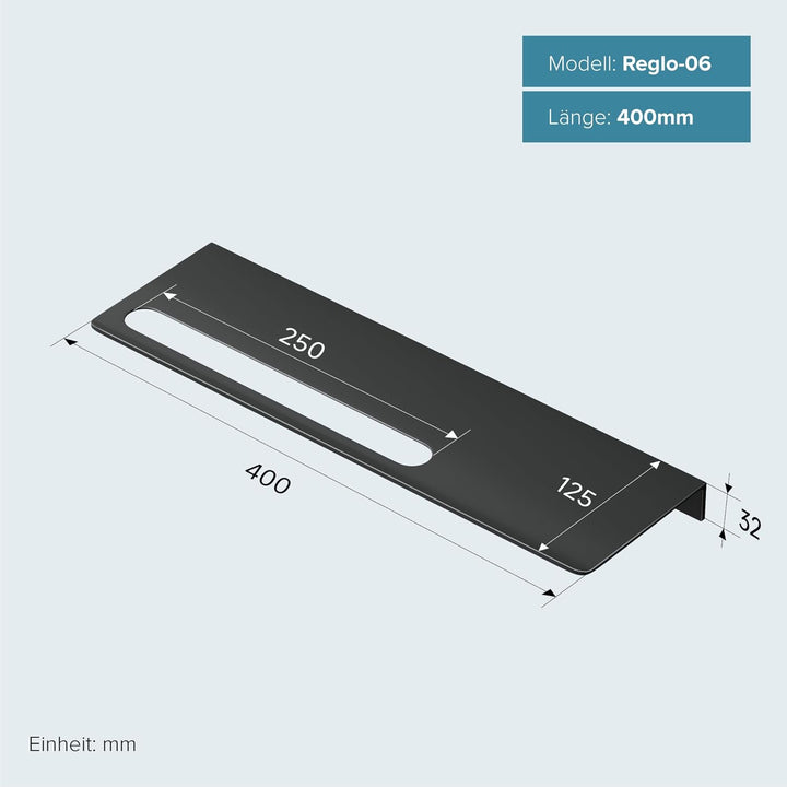 doporro Duschablage ohne Bohren 40 cm, Duschregal selbstklebend aus Aluminium, Wandregal/Badregal mi