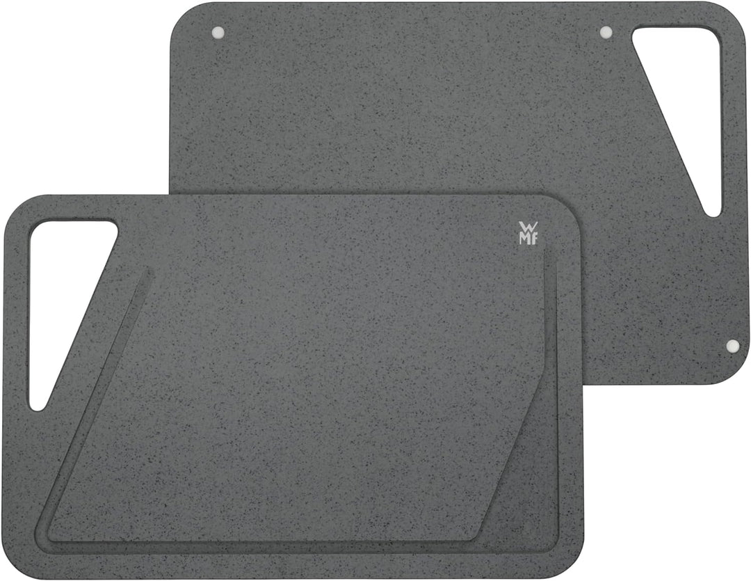 WMF Schneidebrett 45 x 30 cm, rechteckig, Kunststoff, Tranchierbrett mit Saftrillen, praktischer Gri