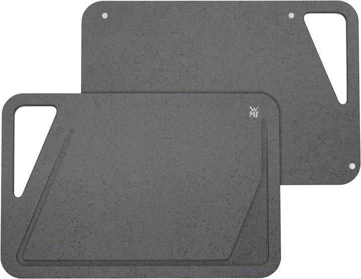 WMF Schneidebrett 45 x 30 cm, rechteckig, Kunststoff, Tranchierbrett mit Saftrillen, praktischer Gri