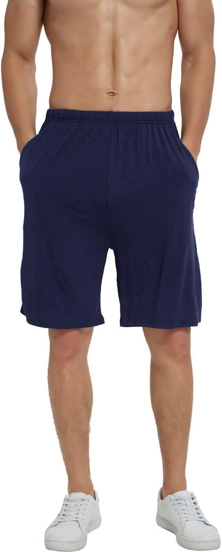 MoFiz Pyjamahose Herren Schlafanzughose Kurz Modal Schlafshorts Weit Loungewear XXL 3 Pack-02, XXL 3