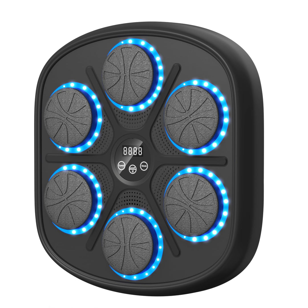 RevFit Music Boxing Machine mit LED-Lichtern, Bluetooth, 9 Geschwindigkeitsmodi & Zählmodus, Elektro