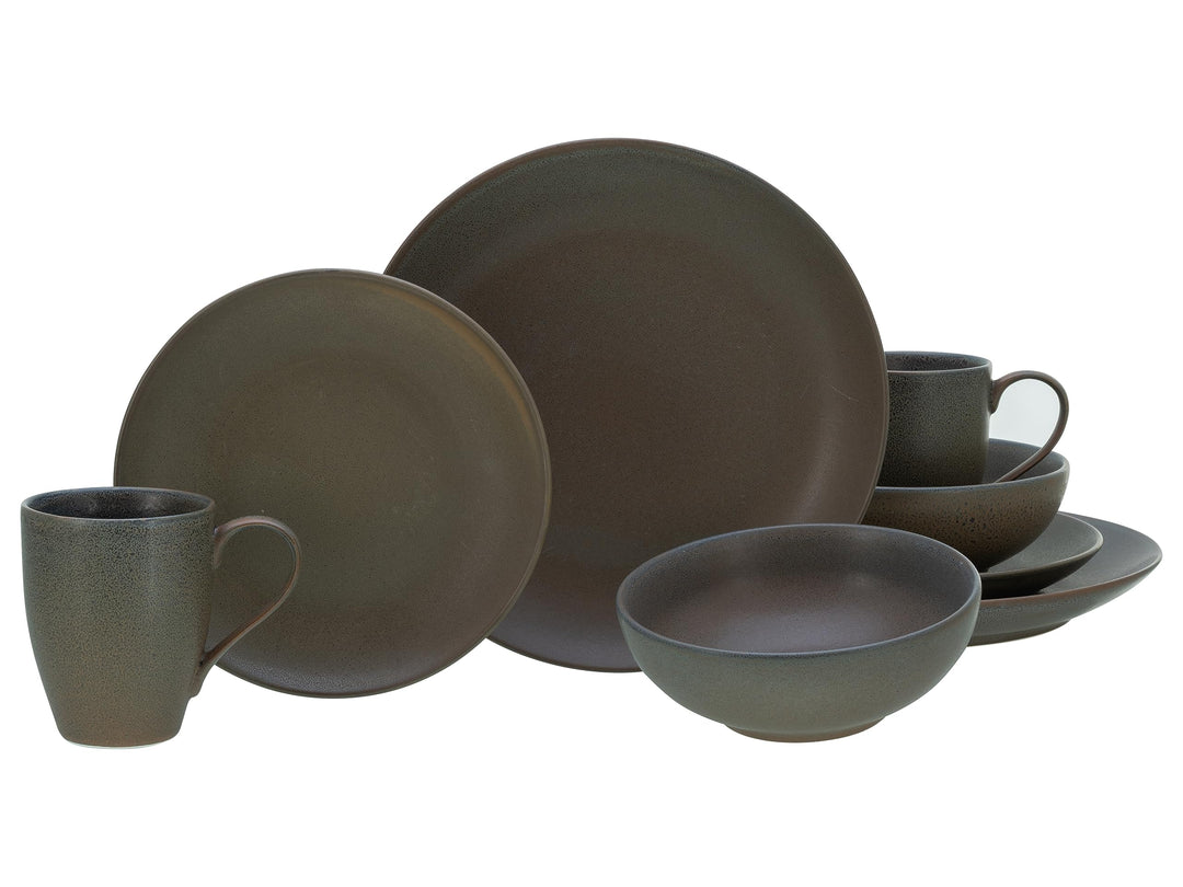 CreaTable, 25853, Serie Sierra Nevada Rocca, Geschirrset, Kombiservice 8 teilig Kombiservice 8 teili