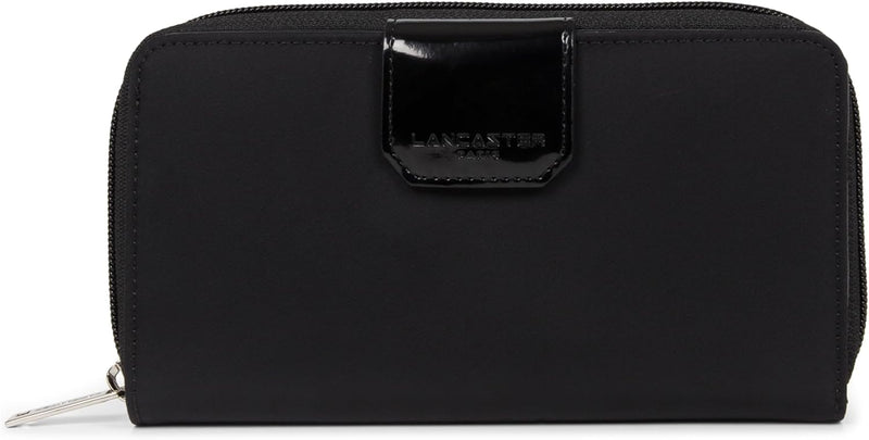 Lancaster Basic Verni, Unisex-Erwachsene Reisezubehör- Brieftasche Einheitsgrösse Noir, Einheitsgrös