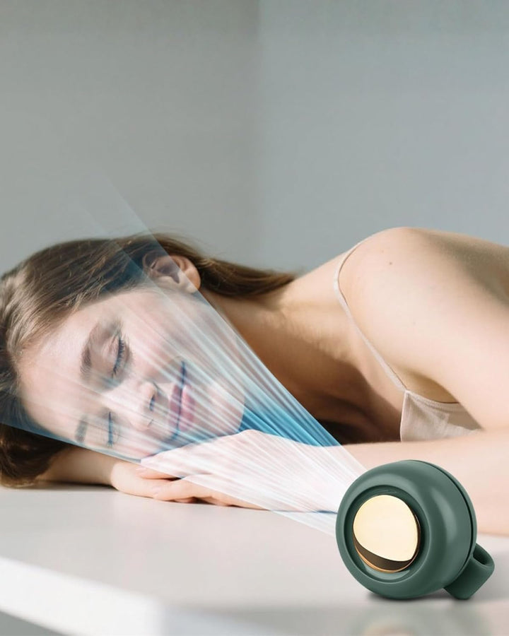 Clip Ventilator Klein, Tragbarer Mini Ventilator Leise, 2025 Neu Handventilator Akku Aufladbar, Hüft