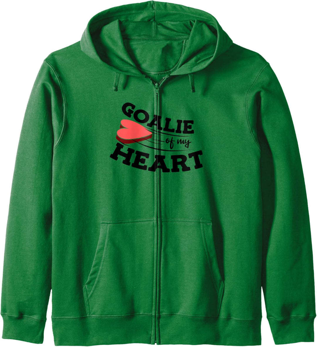 Goalie of My Heart Valentinstag Sport Eishockey Kapuzenjacke