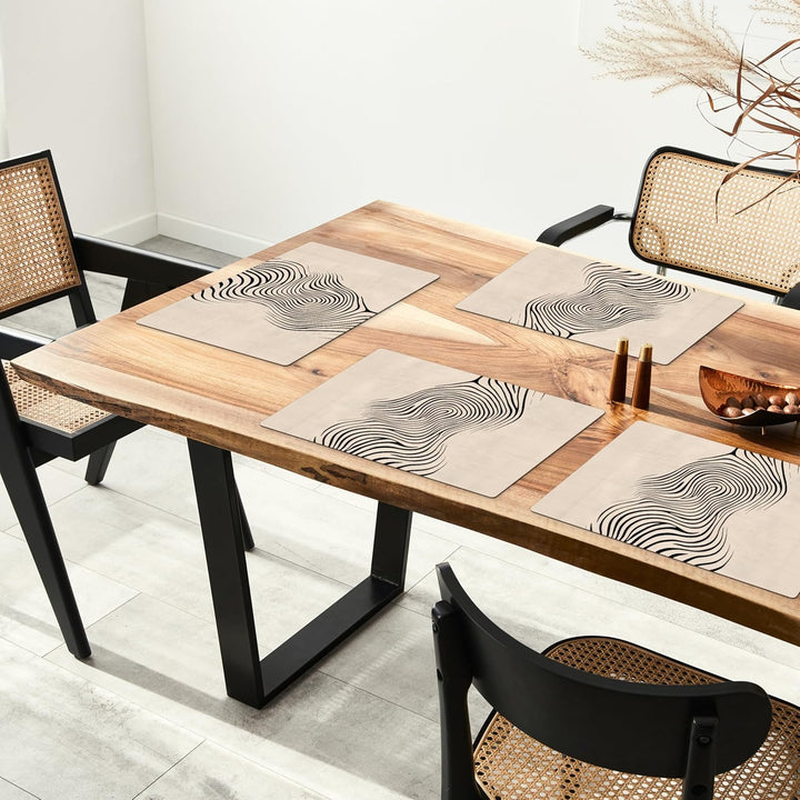 KitchenYeah© Platzsets Abwaschbar 6-Teilig 45x30 cm Tischsets Platzdeckchen Platzset Unterlage Tisch