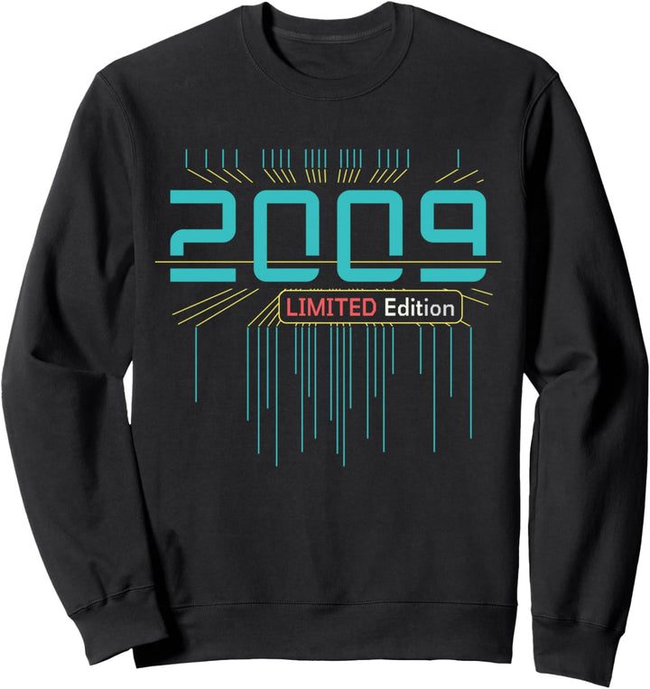 15. Geburtstag Junge Mädchen 15 Jahre 2009 Lustig Geschenk Sweatshirt