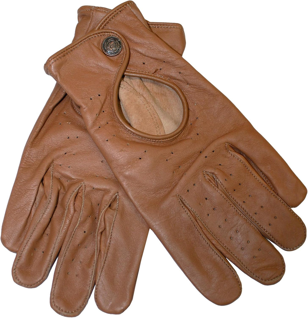 German Wear Unisex Driving Autofahrer-Handschuhe Lederhandschuhe 11=2XL Karamell, 11=2XL Karamell