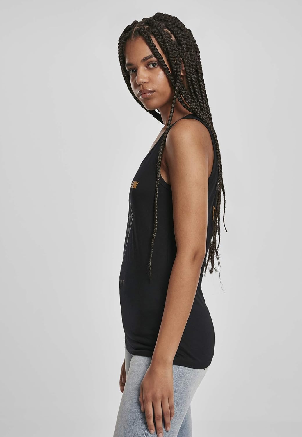 Rammstein Damen Ladies Diamant Tanktop S Schwarz (Black 00007), S Schwarz (Black 00007)