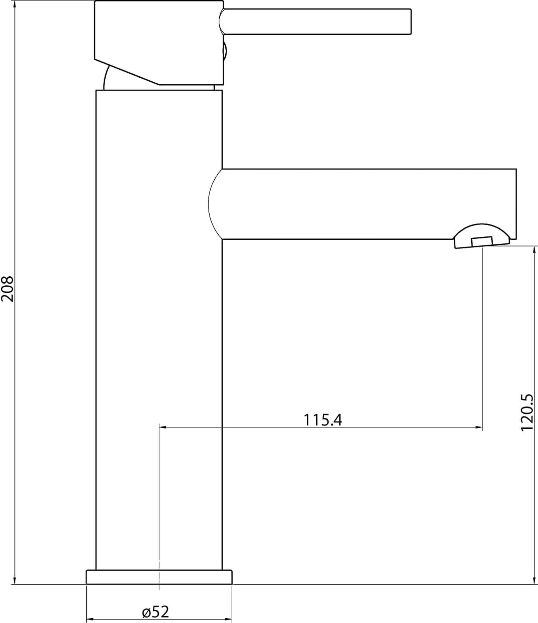 aquaSu® Waschbeckenarmatur Schwarz mit Pop-Up-Ventil 1 1/4" – Waschtischarmatur hoch, Badarmatur, Ei