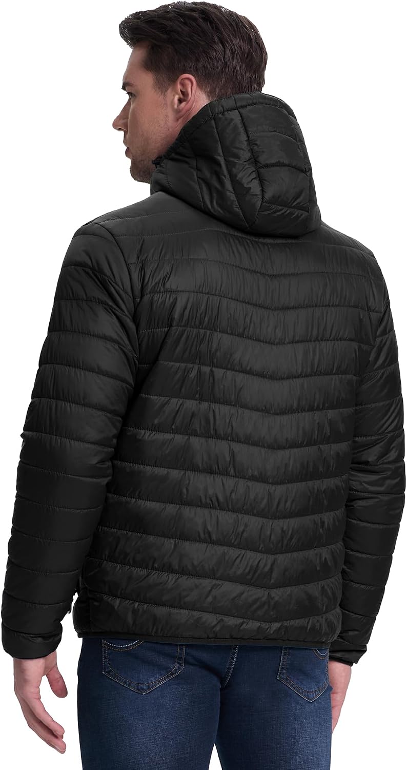 33,000ft Herren Leichte Steppjacke Outdoor Wasserbeständige Übergangsjacke Warme Winterjacke für Män