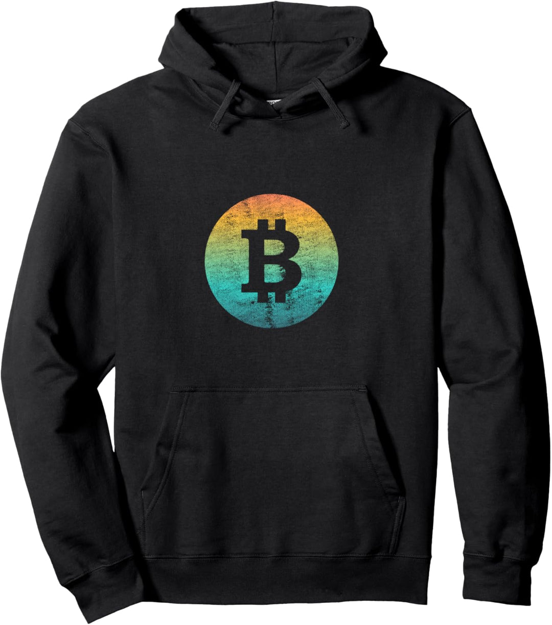 Bitcoin & Crypto - The Bitcoin Logo (Vintage) Pullover Hoodie