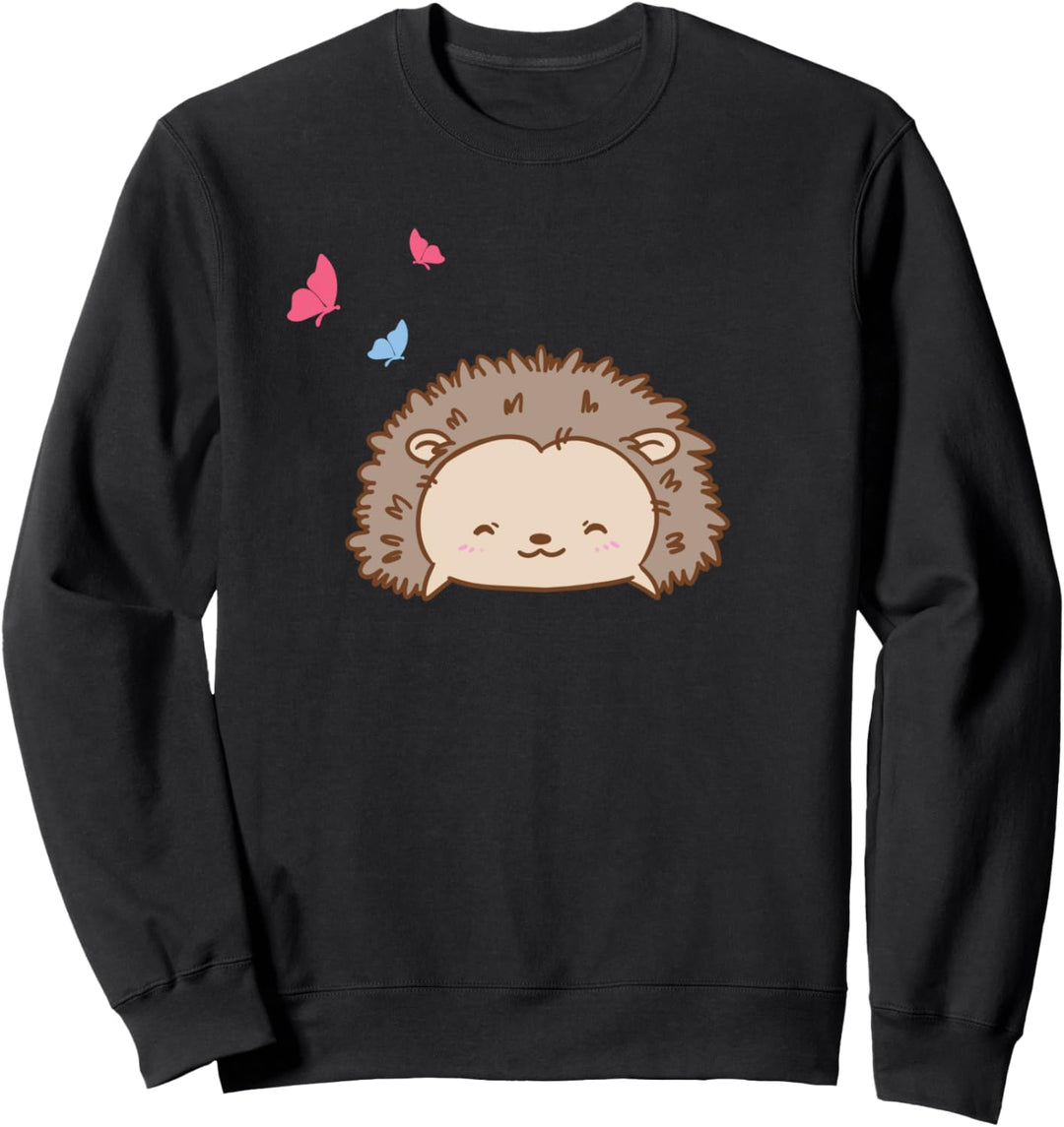 Igel niedliche Schmetterlings-Igel Kinder Erwachsene Sweatshirt