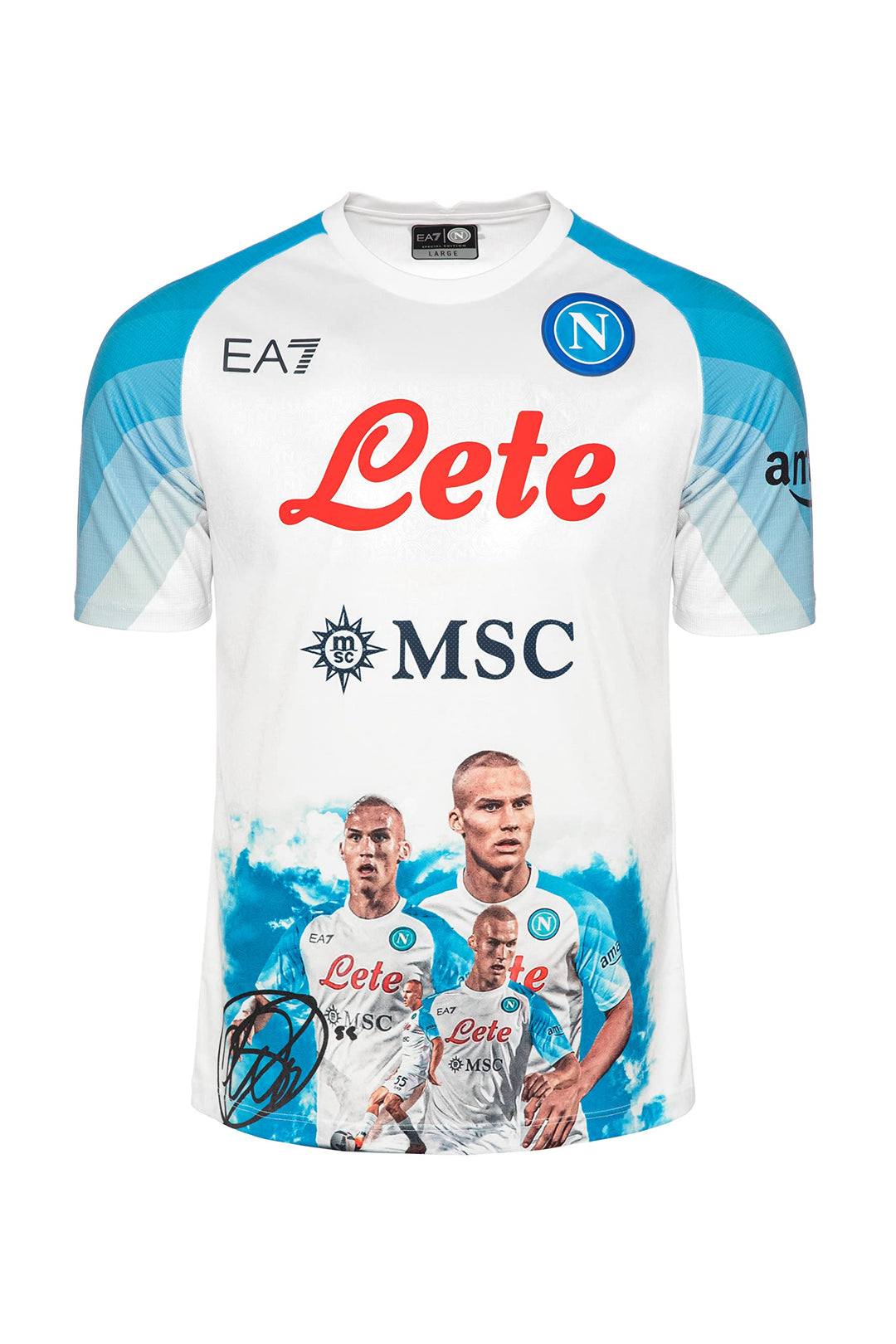SSC NAPOLI Match-Jersey Face Game Østigård L, Østigård L
