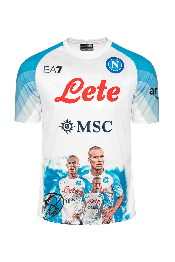 SSC NAPOLI Match-Jersey Face Game Østigård L, Østigård L