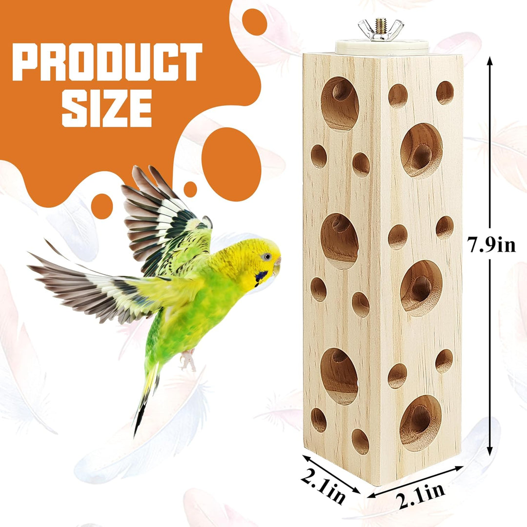 Kauspielzeug aus natürlichem Holz, für Sittiche, Vogelkäfig-Zubehör für Hamster, Nymphensittiche, Si
