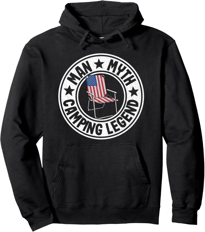Man Myth Camping Legend Wohnmobil Camper Dad Outdoor Herren Camping Pullover Hoodie