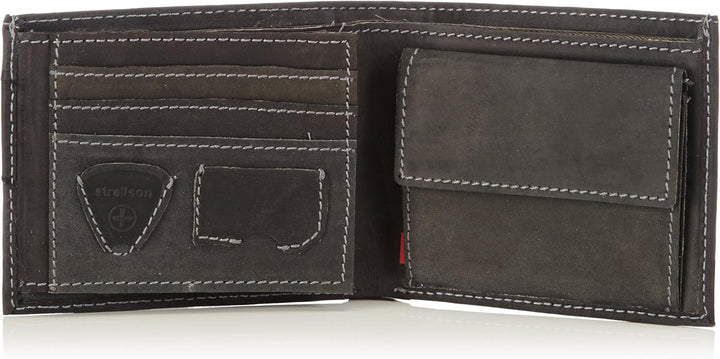 Strellson Richmond Billfold H6 4010001306 Herren Geldbörsen 10x12x1 cm (B x H x T),Schwarz (Black 90