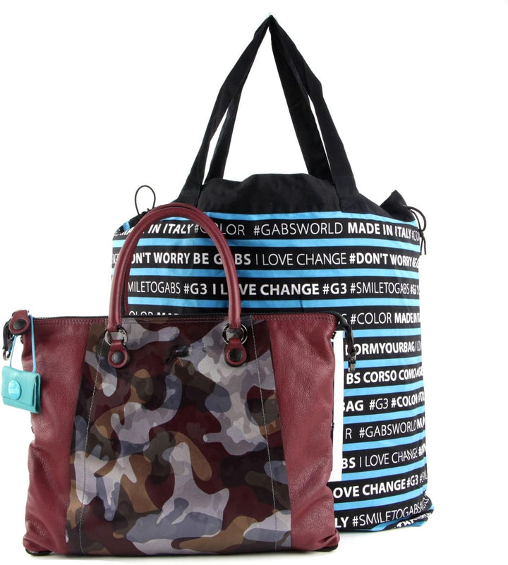 Gabs Bellona Flat Bag M Mosto + Mimetico Bordeaux