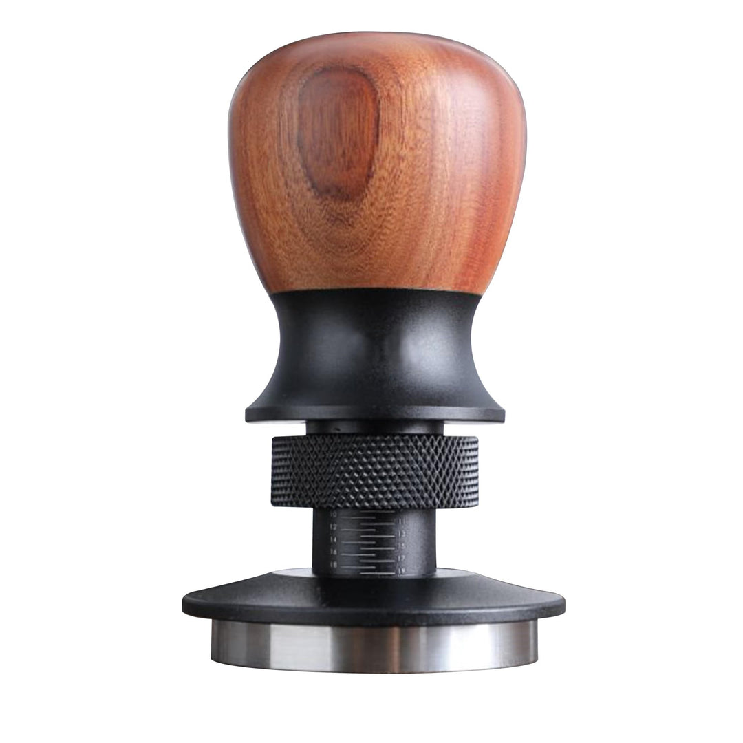 VINATO Kaffee Tamper 53.3mm – Professioneller Espresso Tamper Mit Walnussgriff, 304 Edelstahlbasis,
