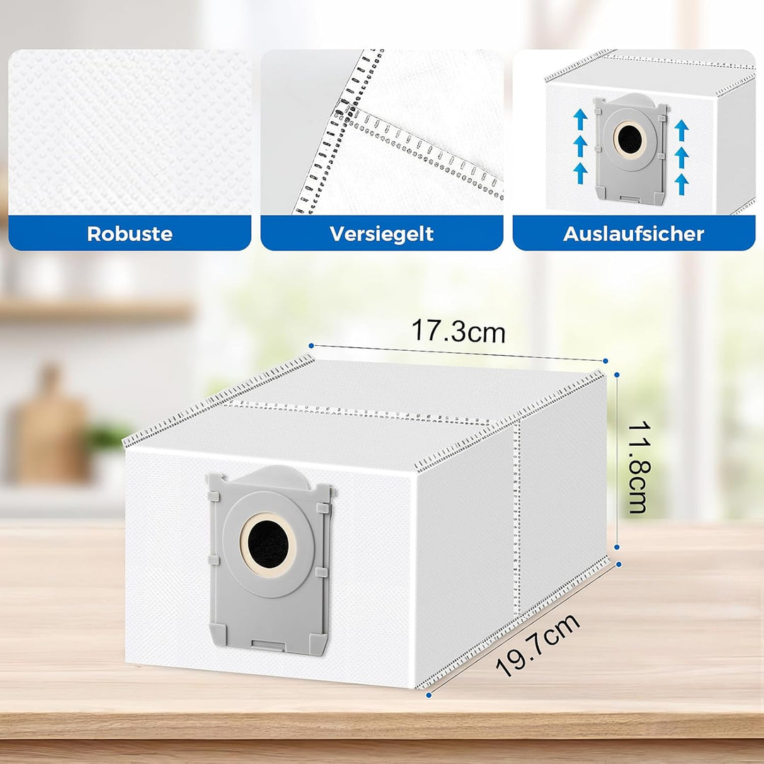 12 Stück Staubbeutel für Ecovacs Deebot X8/X9 Pro Omni/X8/X9 OMNI/X11 Pro Omni/T80 Pro Omni/T50/T50