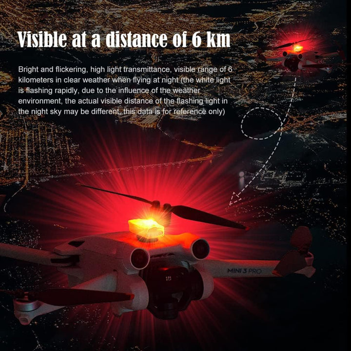 Drone Strobe Light Blinklicht Antikollisions-LED Aufladbar für alle Drohnen Nachtflug Antikollisions
