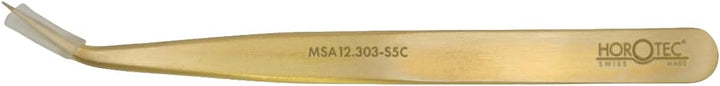 KD89 Horotec MSA12.303 Präzisions-Pinzette für Uhrmacherkunst aus Messing, hervorragende Verarbeitun