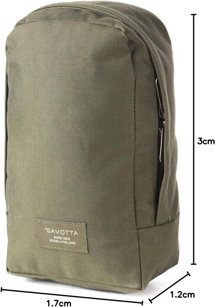 Savotta Verticale L - Zusatztasche für Rucksack - 4L - 1000D Cordura PU Beschichtung Oliv, Oliv