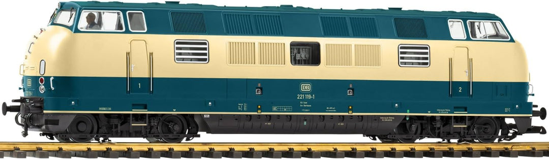 Piko 37463 G Diesellok BR 221 blau beige, DB, Ep. IV, DC-Sound