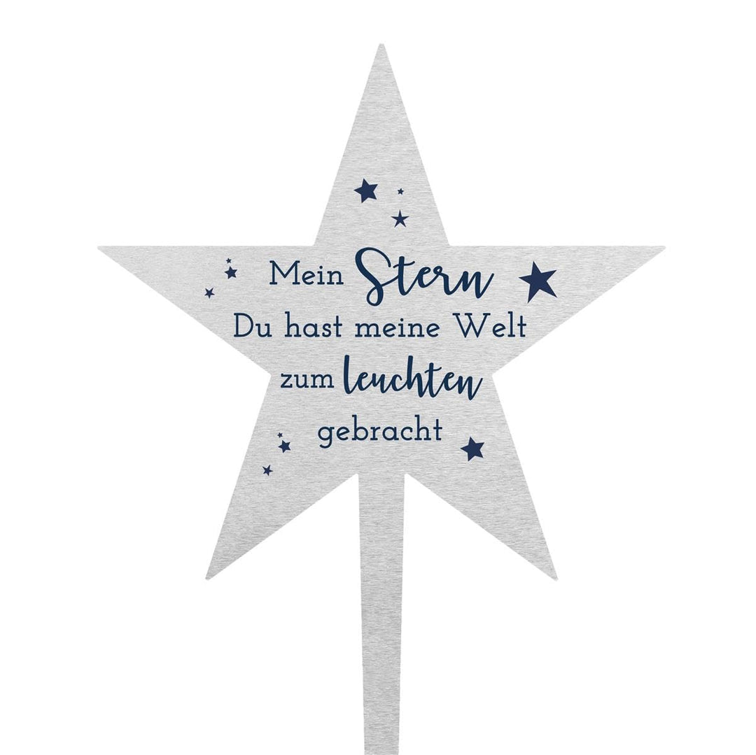 Fritz Cox® TrostGeschenke Grabstecker Stern 'Mein Stern'