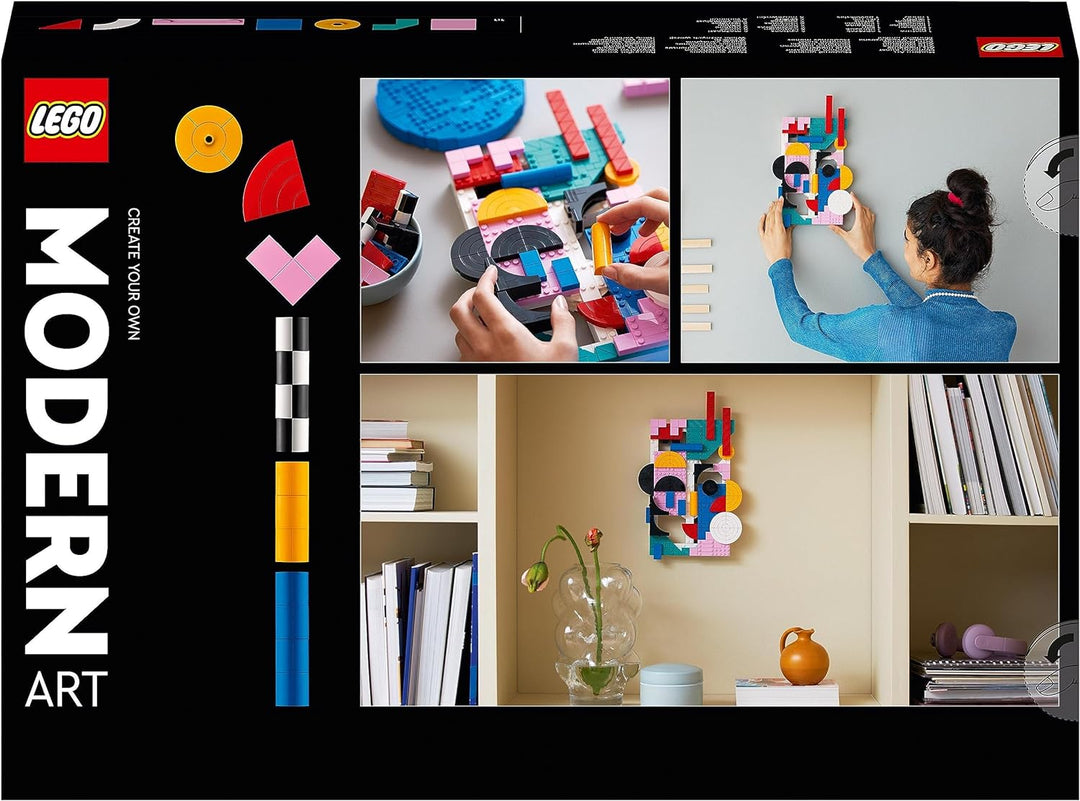LEGO 31210 Art Moderne Kunst Set, buntes abstraktes Wandbild, Home-Deko für Wohnzimmer oder Schlafzi