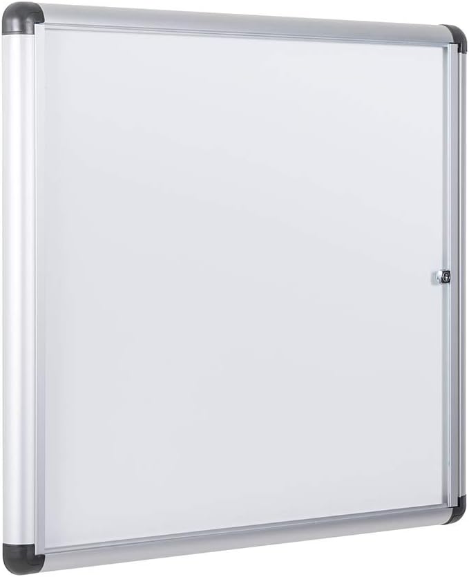 Bi-Office-Vitrine für den Innenbereich mit zusätzlichem, abschliessbarem magnetischem Whiteboard, Gr