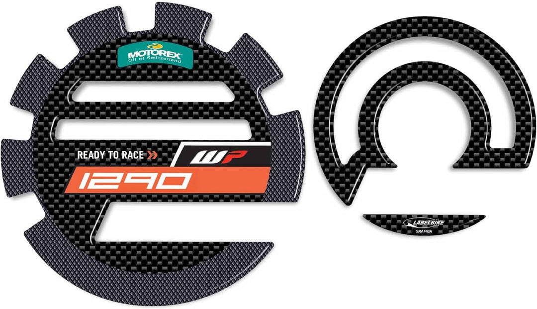 labelbike - Motorrad-Seitenschutz mit 3D-Gelaufklebern, kompatibel mit KTM Super Duke1290 Kompatibel