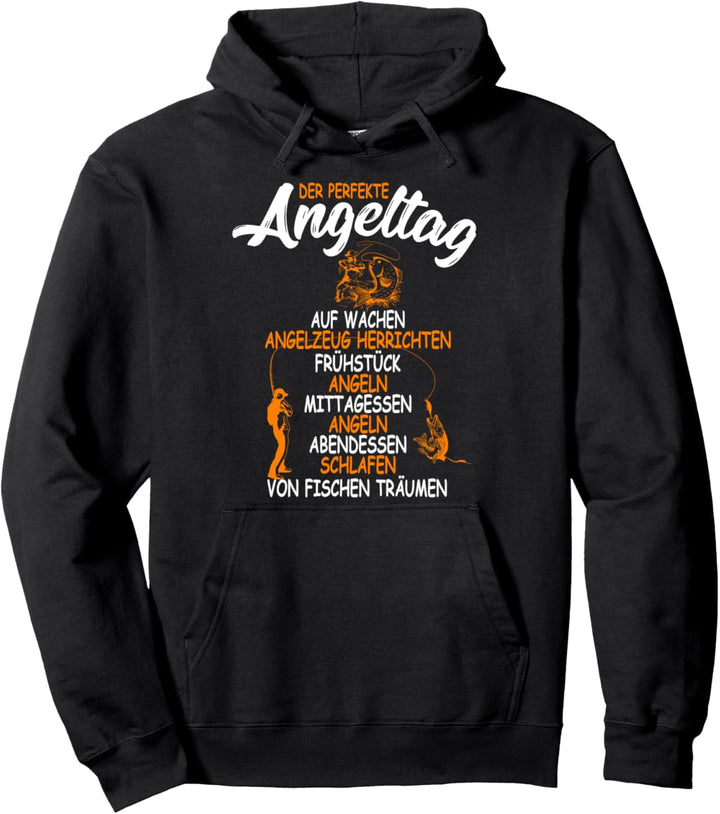 Angel Geschenkidee Vater Petri Fischen der perfekte Angeltag Pullover Hoodie