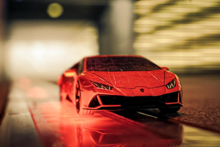 Ravensburger 3D Puzzle 11571 - Lamborghini Huracán EVO - Arancio - Der rassige Supersportwagen als 3