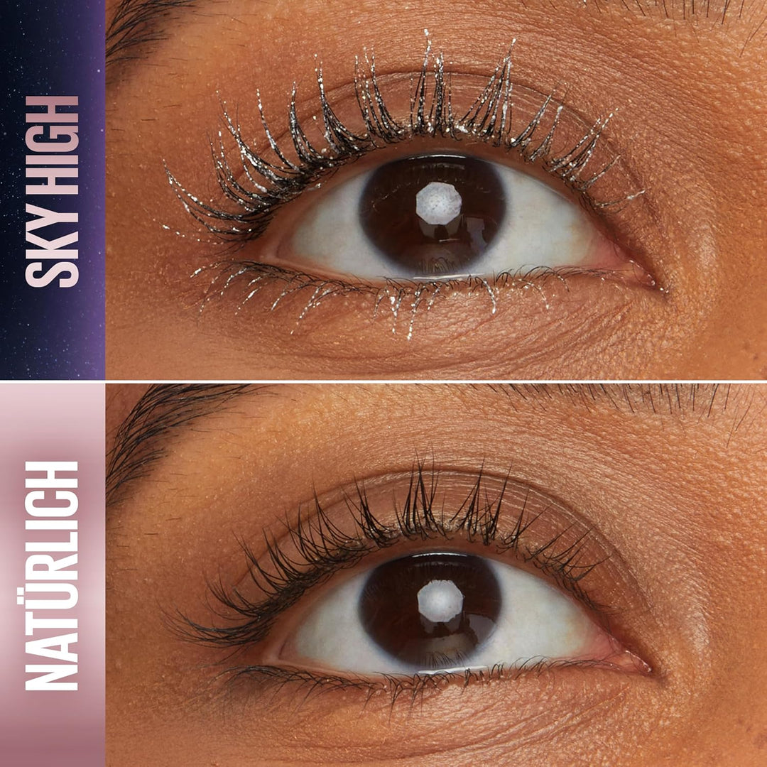 Mascara Set Maybelline New York Lash Sensational Space Diamond, silber glitzernde Topcoat, schimmern