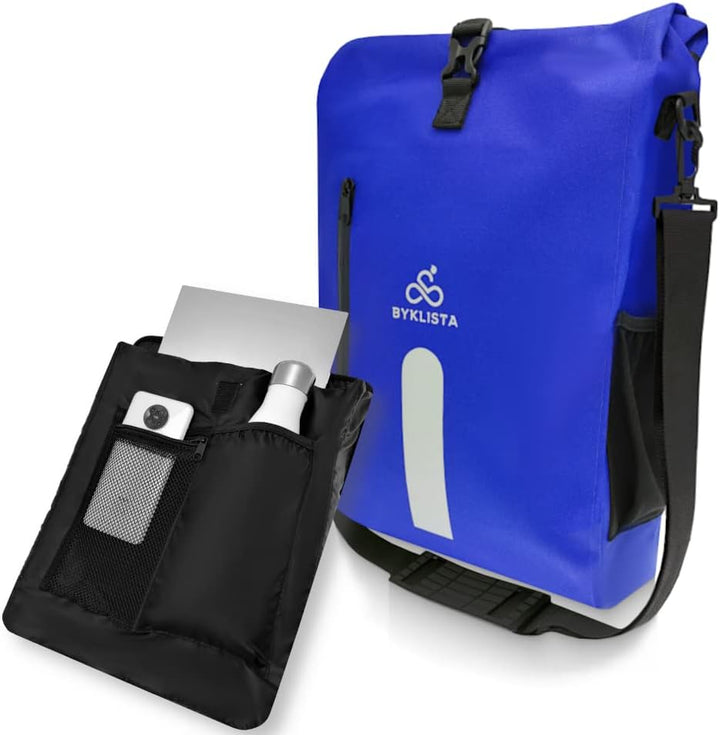 BYKLISTA Fahrradtasche Gepäckträger wasserdicht + Laptopfach – Fahrradtasche Gepäckträgertasche 100%