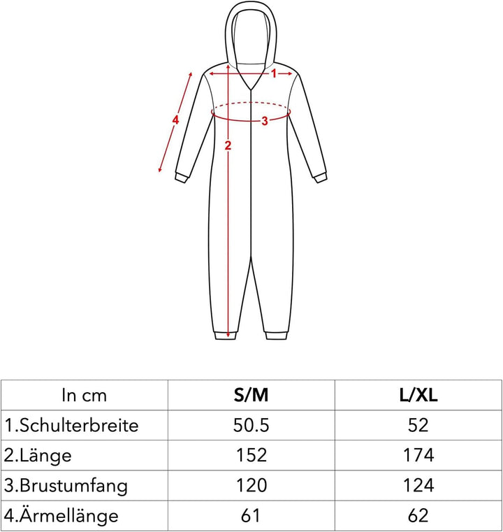 CoolChange Ahegao Kigurumi mit Manga Gesichtern I Anime Pyjama mit Taschen und Kapuze | Grösse: S-XL