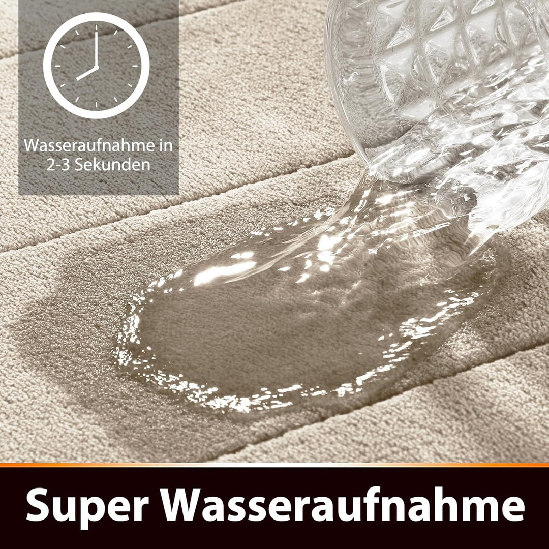 Yimobra Badematte rutschfest, 61 x 51 cm, Super Wasseraufnahme, Dick, Maschinenwaschbar, Leicht zu T