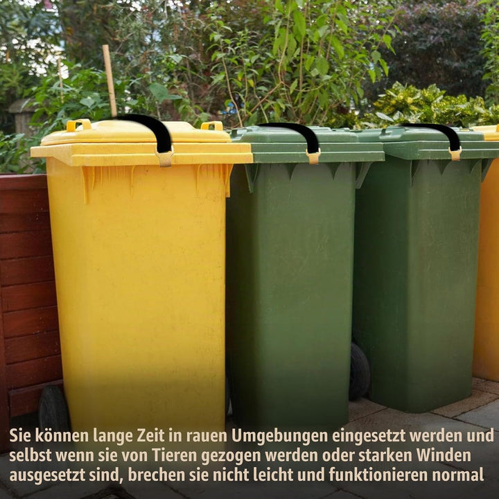 3PCS Mülltonnenschloss Trash Locks Bärensicheres: Mülltonnenverschluss für Müllcontainer und Müllton
