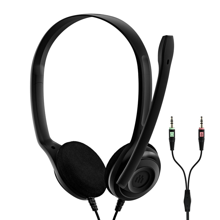 EPOS PC 3 Chat - Langlebiges On-Ear Headset PC, Kopfhörer mit Kabel, Rauschunterdrückendes Mikrofon,