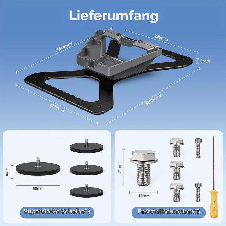 Starlink Magnetische für Starlink Gen 3 / Standard 4 / 4X / Enterprise (V4), 145kg Heavy Duty Magnet
