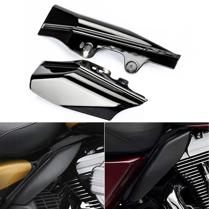 PSLER® Motorrad Luft Wärmeabweiser, Hitzebeständige Platte für Touring Street Electra Glide Road Kin
