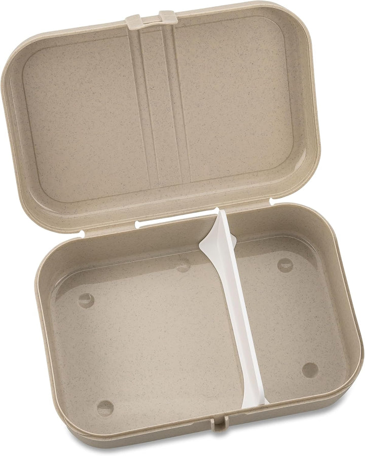 Koziol PASCAL L Lunchbox | mit herausnehmbarem Trennsteg, mit Clipverschluss | biozirkulärer Kunstst