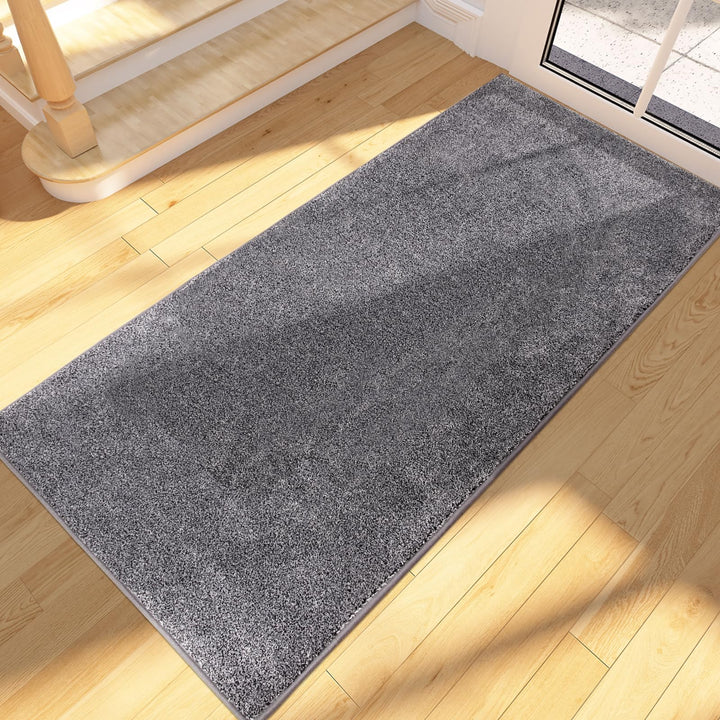 FCSDETAIL Schmutzfangmatte Innen Lang 60 x 150 cm, rutschfeste waschbare Fussmatte, absorbierend Tür