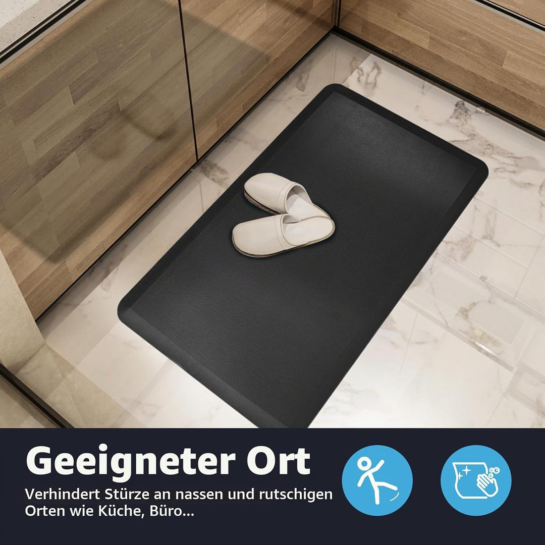 Art3d 1,9 cm Dicke Anti-Müdigkeit-Küchenmatte gepolsterte Küchenmatte rutschfestes Schaumstoff-Komfo