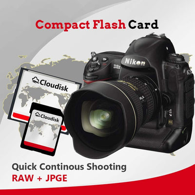Cloudisk Pack von 2 Compact Flash Card (2GB), 2GB