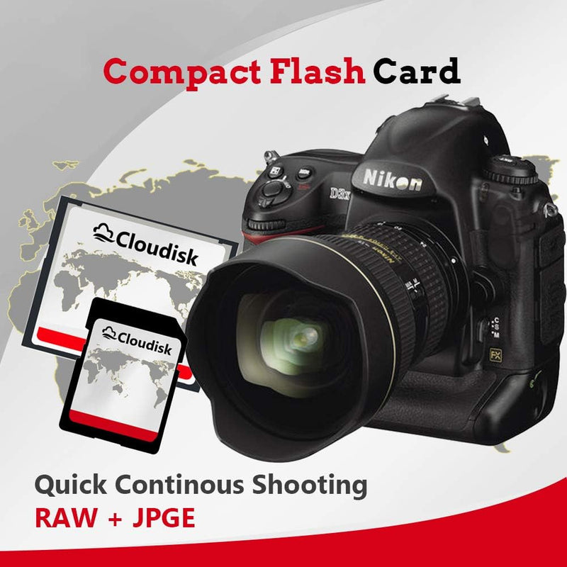 Cloudisk Pack von 2 Compact Flash Card (2GB), 2GB